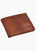 OHM Bill Fold Leather Wallet with Coin Pouch