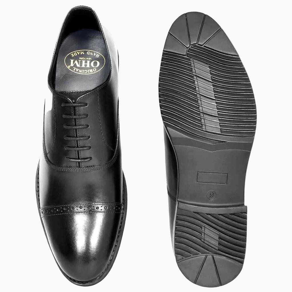OHM New York Cap Toe Oxford Leather Shoes