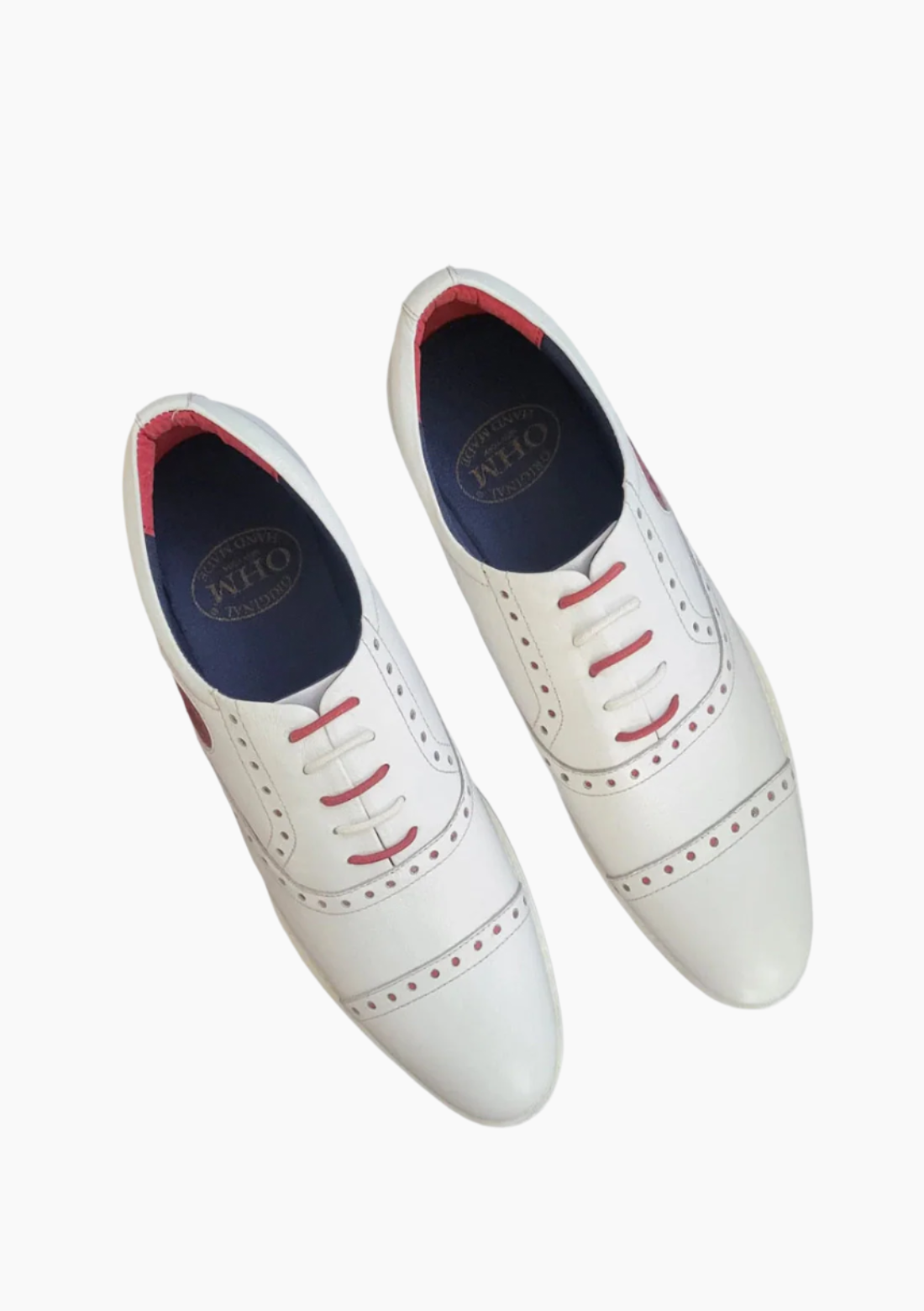 OHM Cap Toe Oxford Sporty Designer Leather Shoes