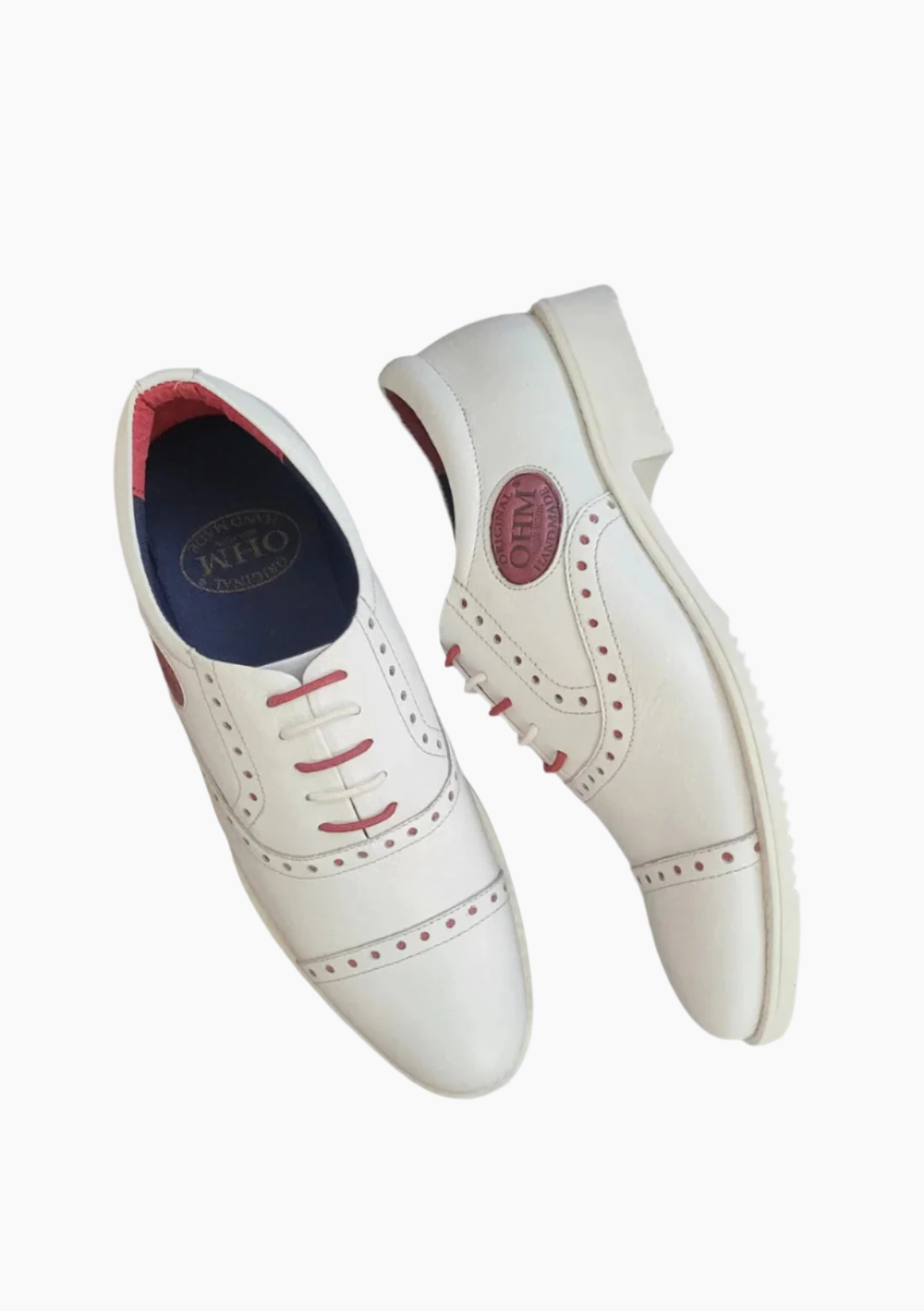 OHM Cap Toe Oxford Sporty Designer Leather Shoes