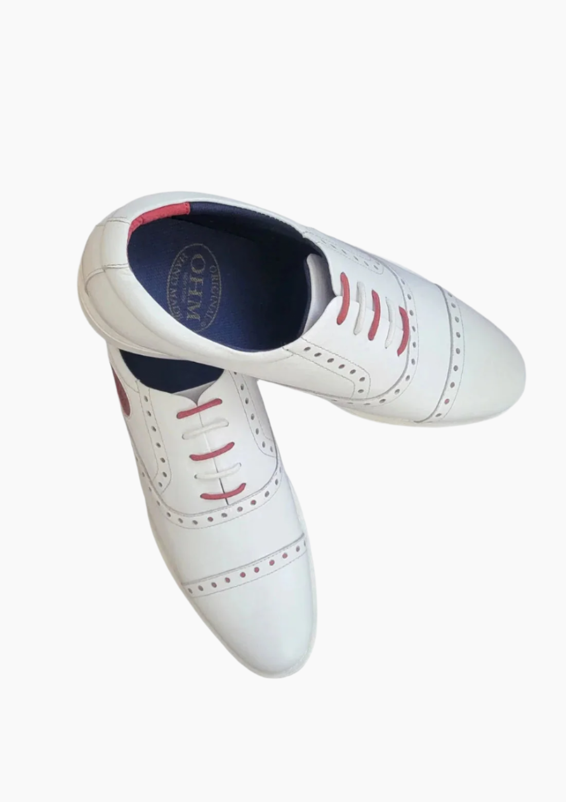 OHM Cap Toe Oxford Sporty Designer Leather Shoes