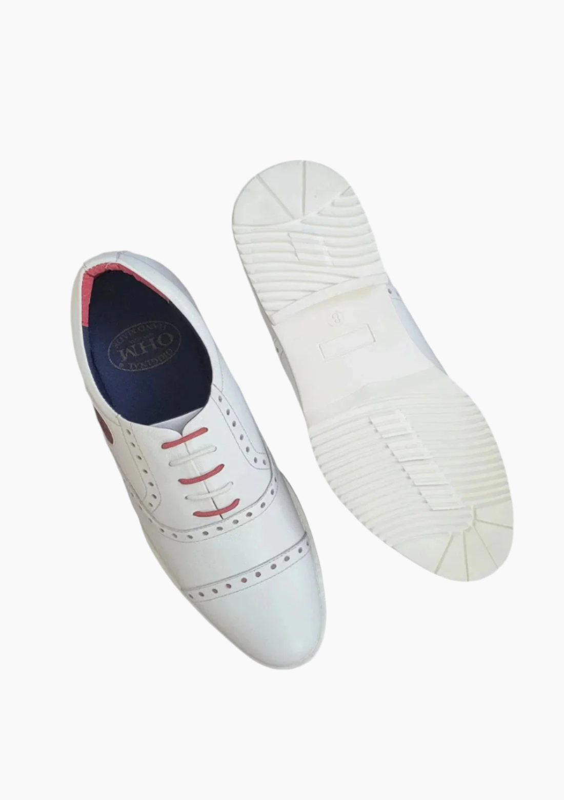 OHM Cap Toe Oxford Sporty Designer Leather Shoes