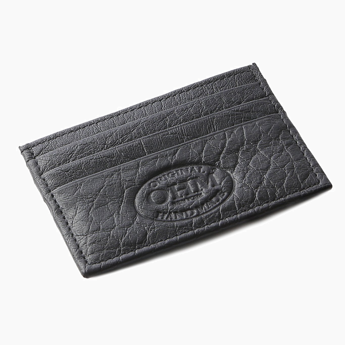 OHM New York Classic Leather Card Holder Black