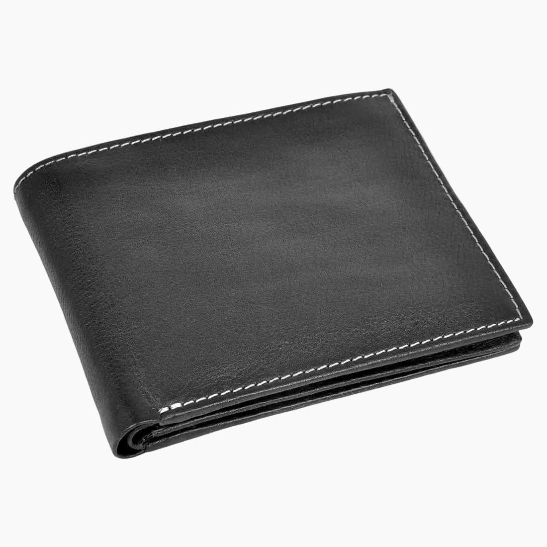 OHM New York Classic Leather Wallet with ID Window