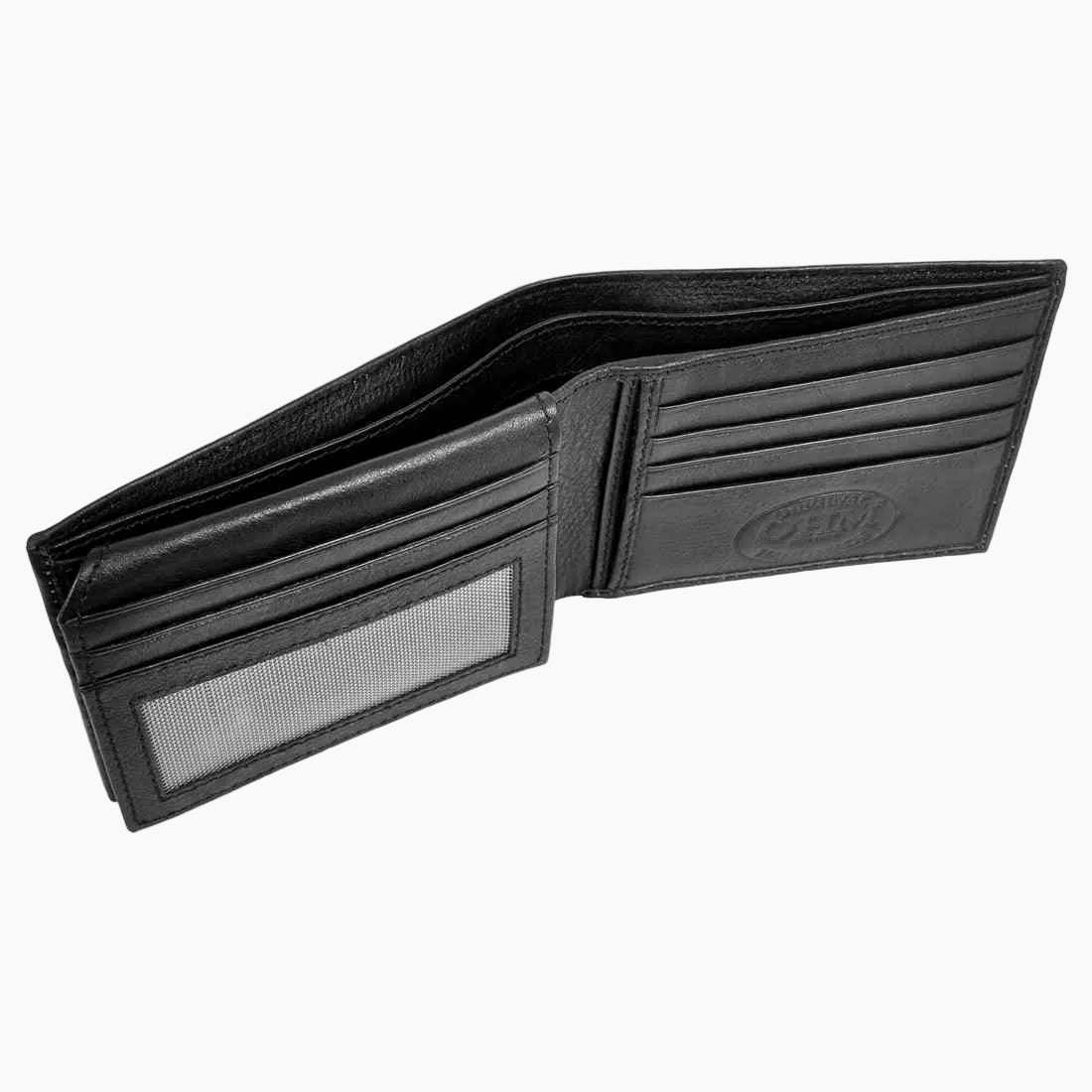 OHM New York Classic Leather Wallet with ID Window