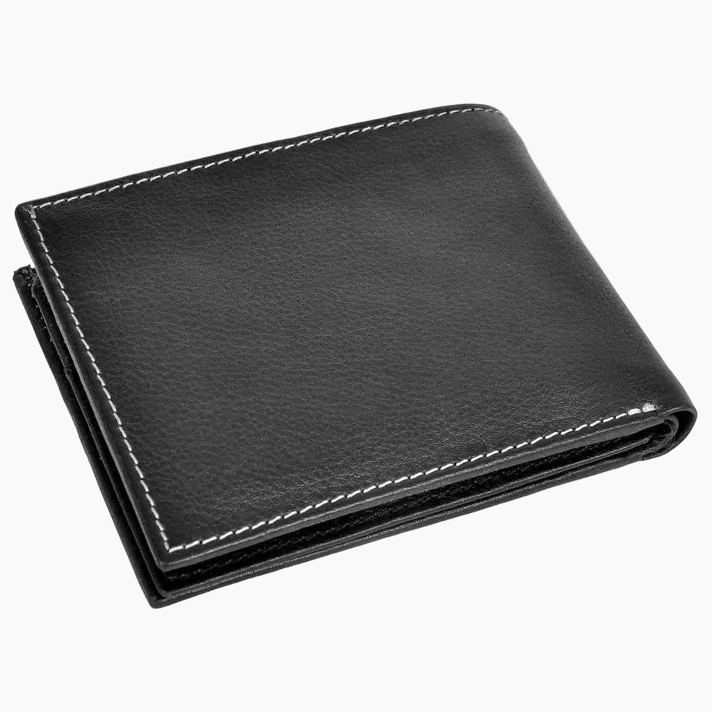OHM New York Classic Leather Wallet with ID Window