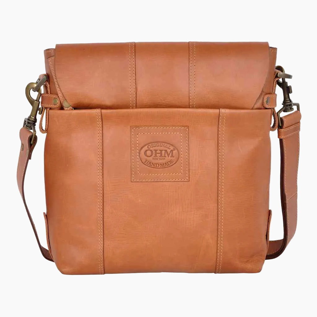 OHM New York Crossbody Leather Bag with Removable Strap