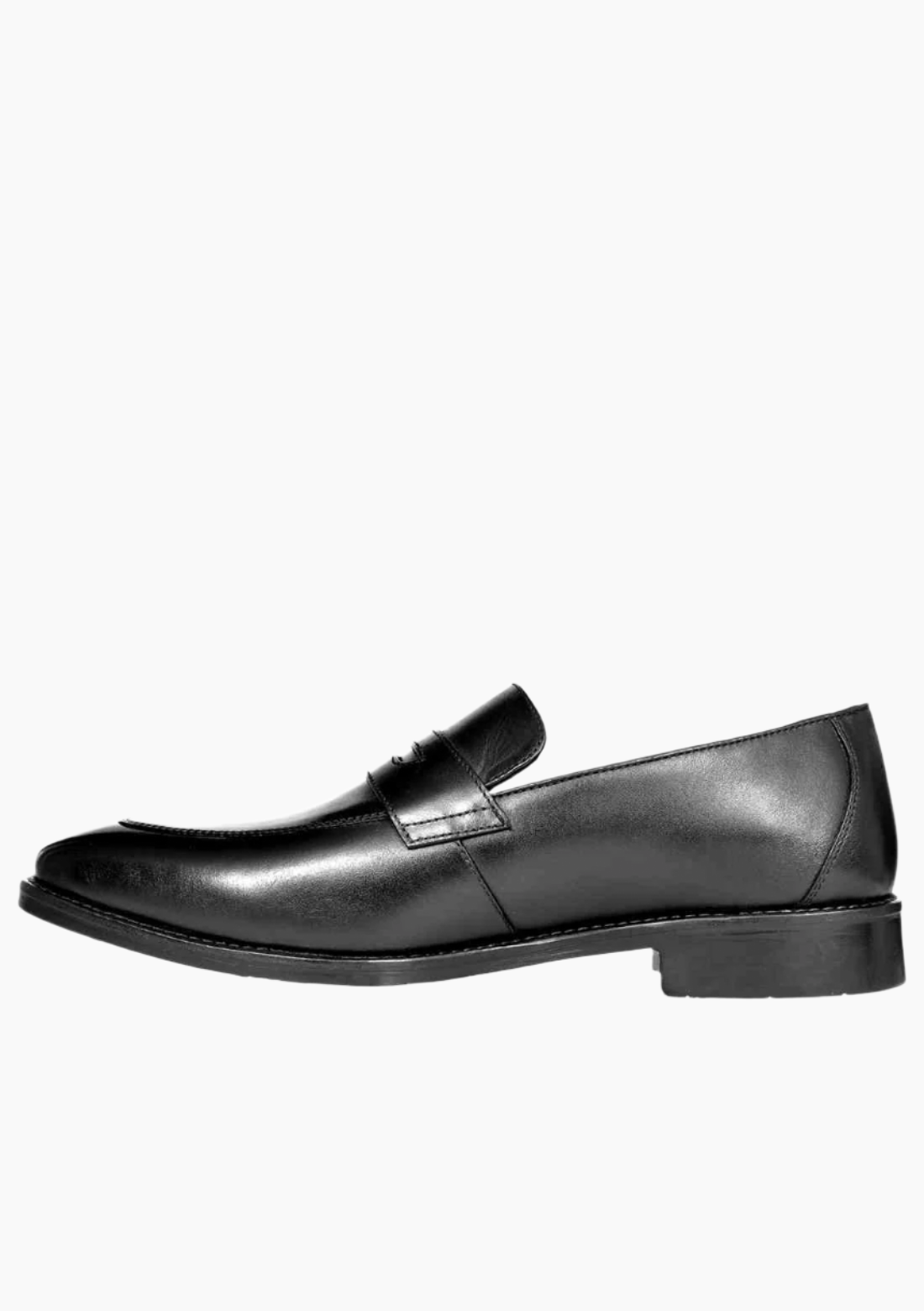 OHM Double Stitched Penny Loafer Leather Shoes