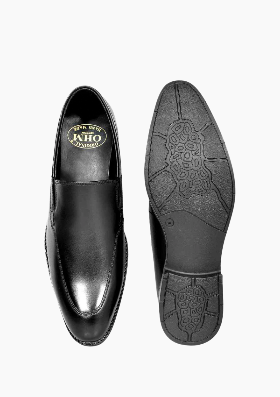 OHM Double Stitched Hybrid Leather Slip-on Shoes