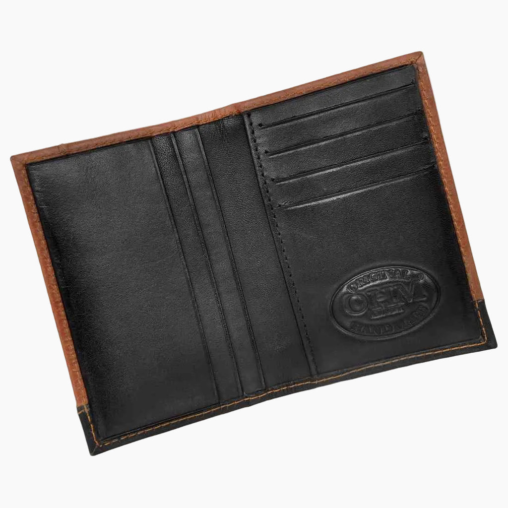 OHM New York Folded Stitched Leather Card Case