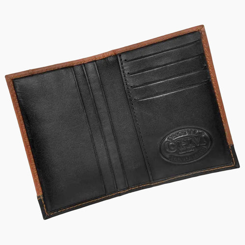 OHM New York Folded Stitched Leather Card Case