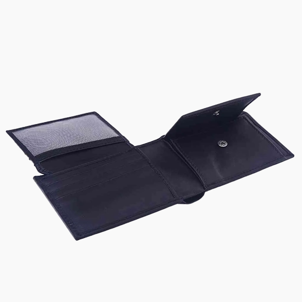 OHM New York Front ID Window with Coin Slot Leather Wallet