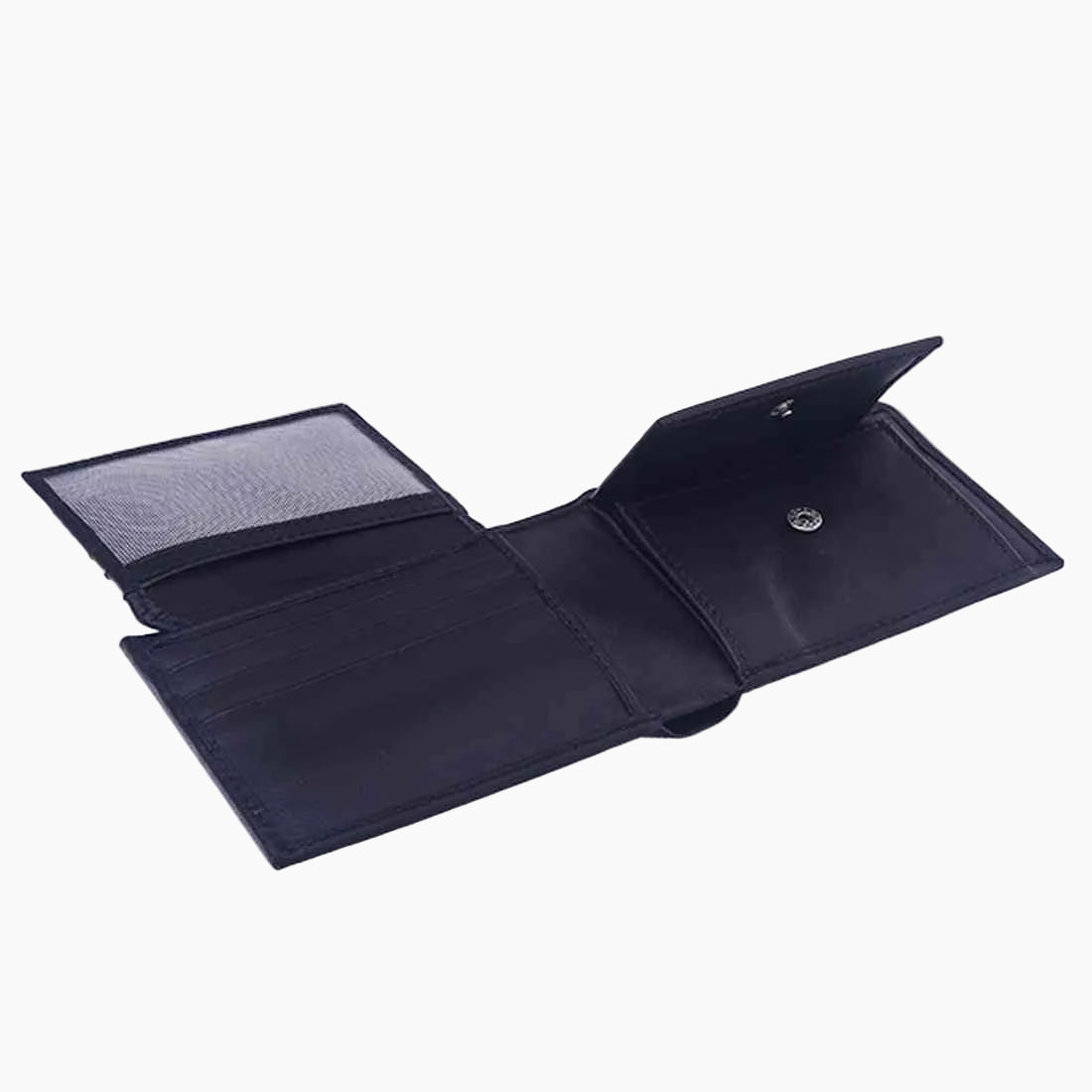 OHM New York Front ID Window with Coin Slot Leather Wallet
