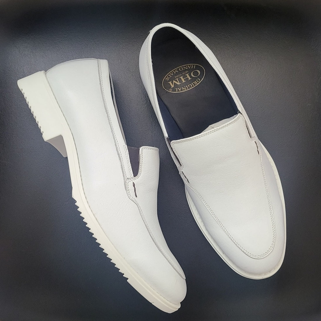 OHM New York Golf Infinity Slip-on Leather Shoes
