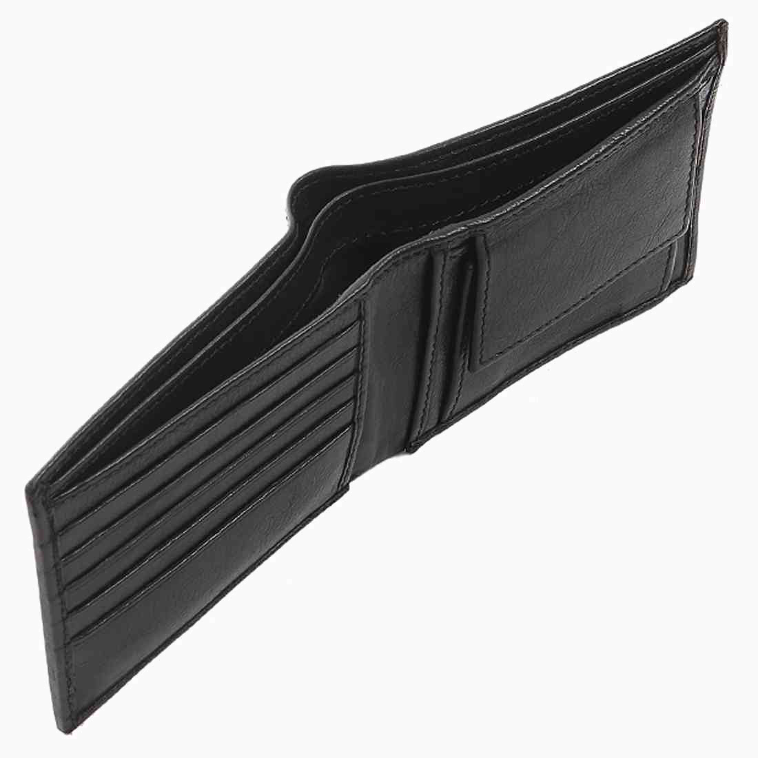 OHM New York Leather Bill Fold Wallet with Coin Holder