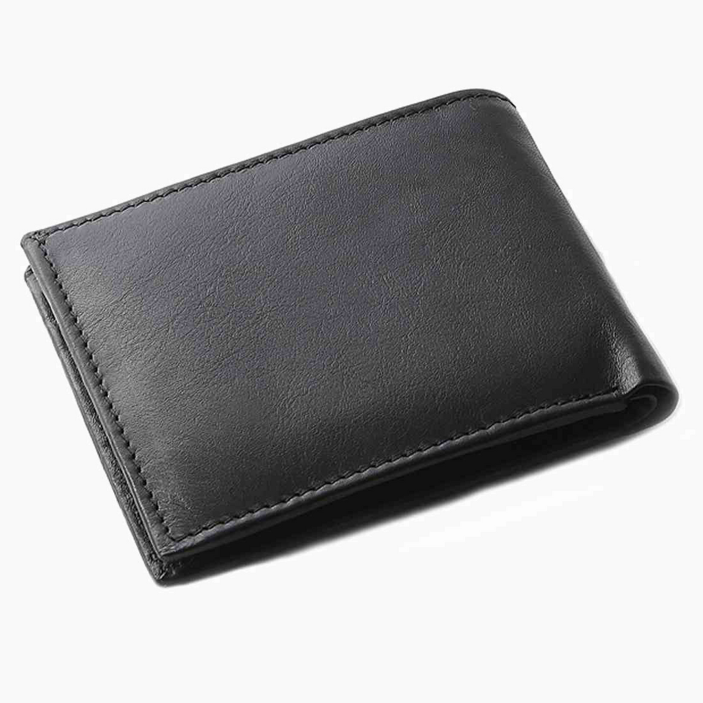 OHM New York Leather Bill Fold Wallet with Coin Holder