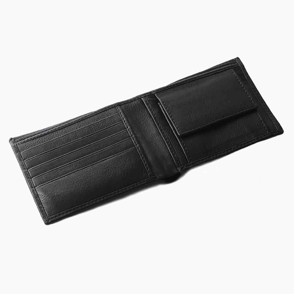 OHM New York Leather Bill Fold Wallet with Coin Holder