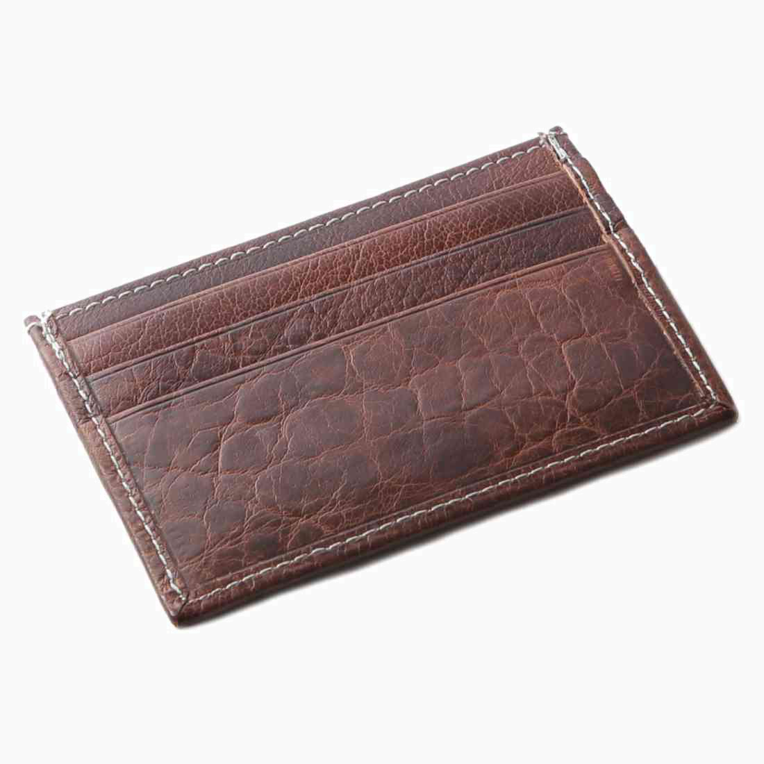 OHM New York Leather Card Case in Brown
