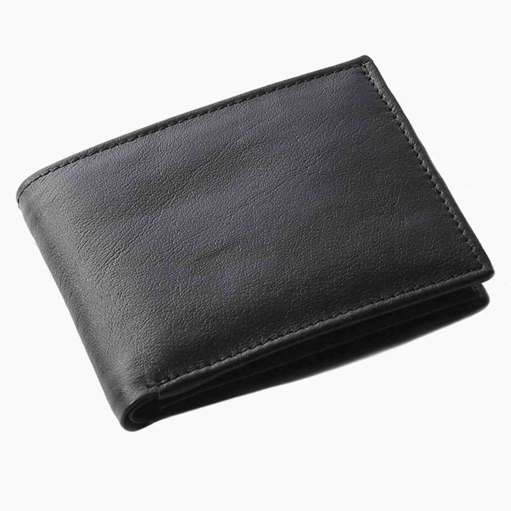 OHM New York Leather Coin Holder Wallet with ID Window