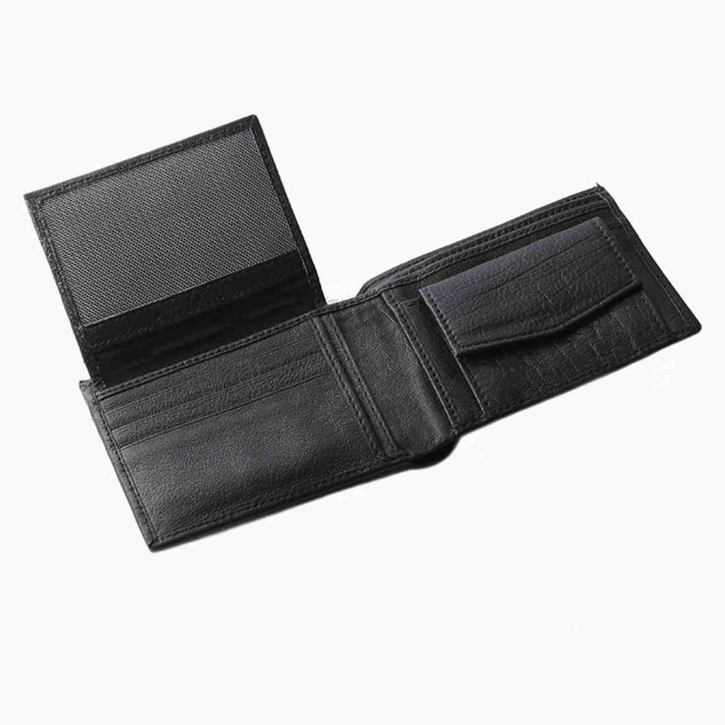 OHM New York Leather Coin Holder Wallet with ID Window
