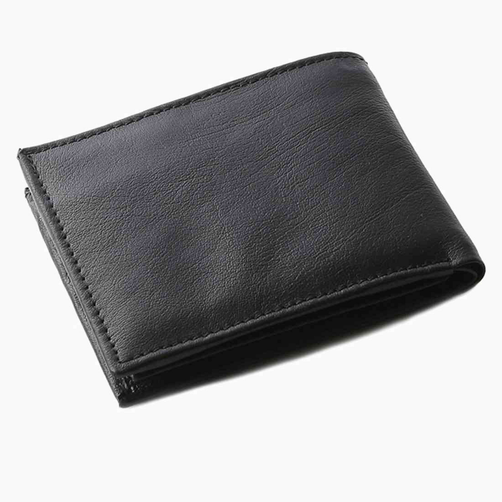 OHM New York Leather Coin Holder Wallet with ID Window