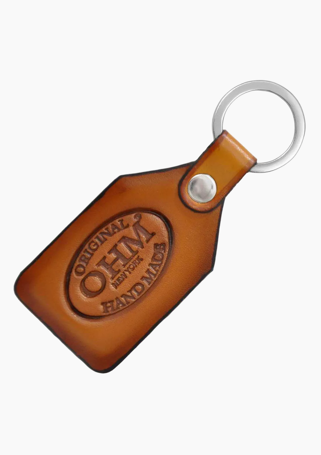 OHM New York Leather Key Chains in Tan