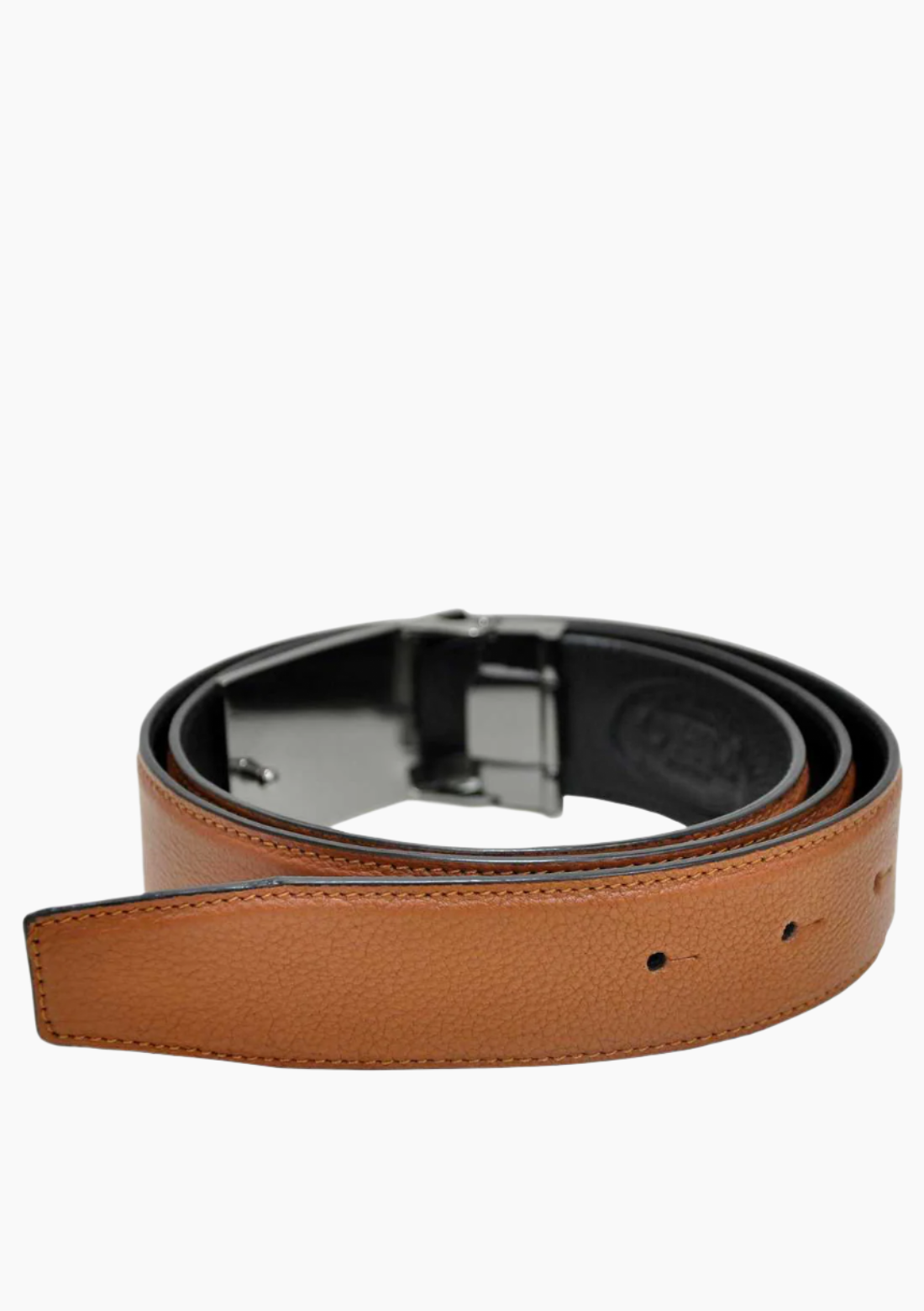 OHM Leather Reversible Plaque Buckle Handmade Belts