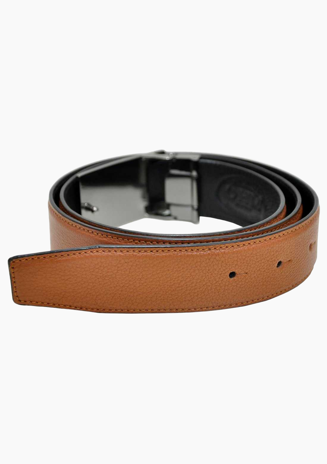OHM Leather Reversible Plaque Buckle Handmade Belts