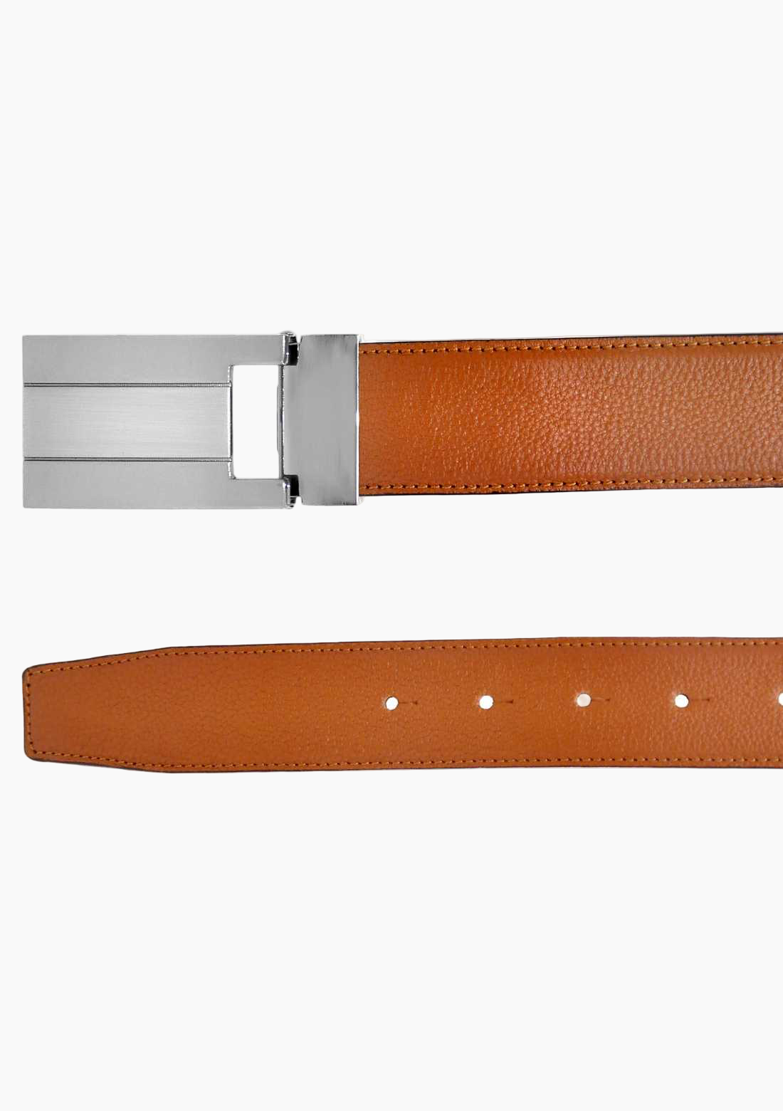 OHM Leather Reversible Plaque Buckle Handmade Belts