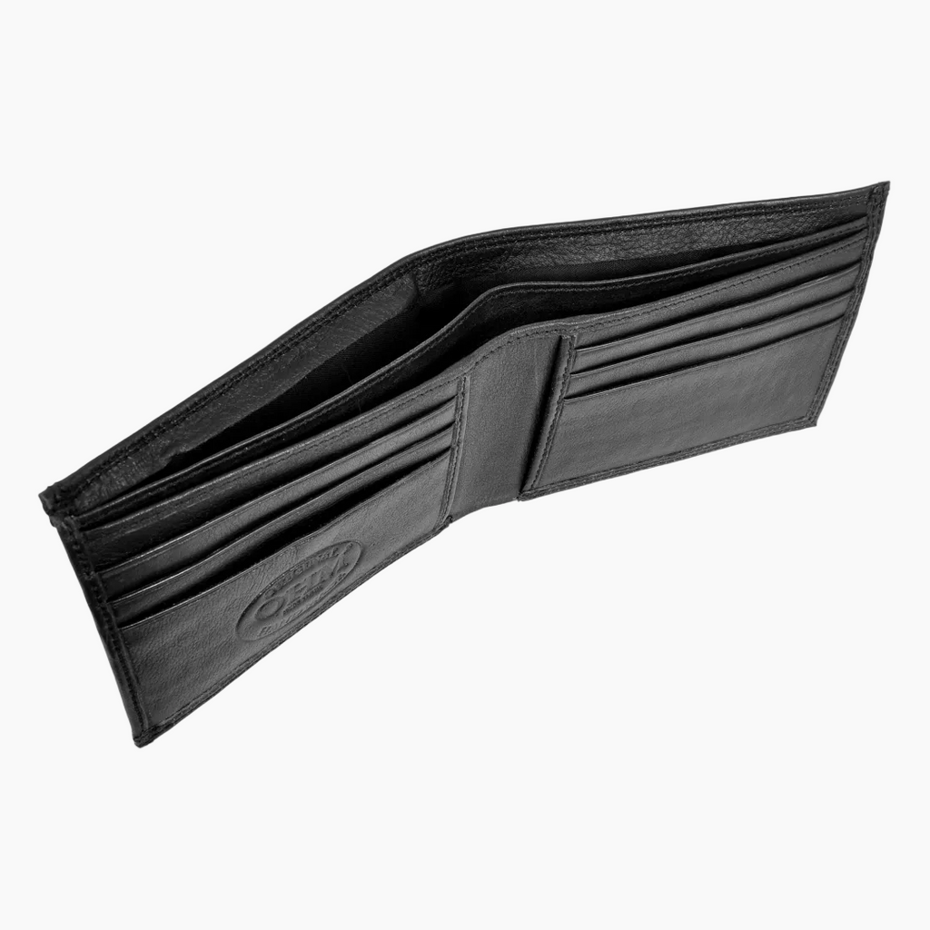 OHM New York Leather Wallet with Card Case Two in One Purse