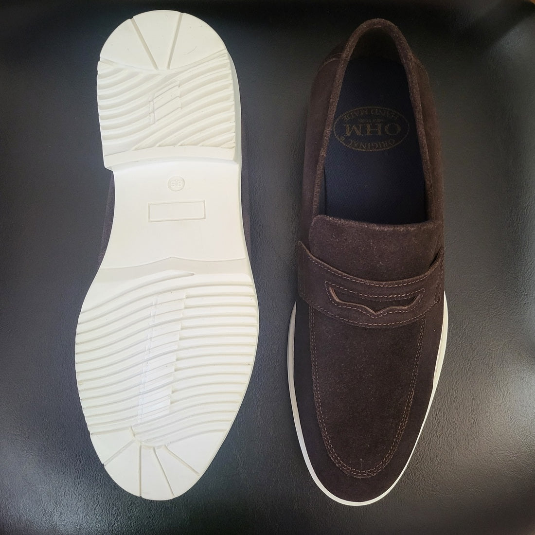 OHM New York Luxury Leather Business Penny Loafers