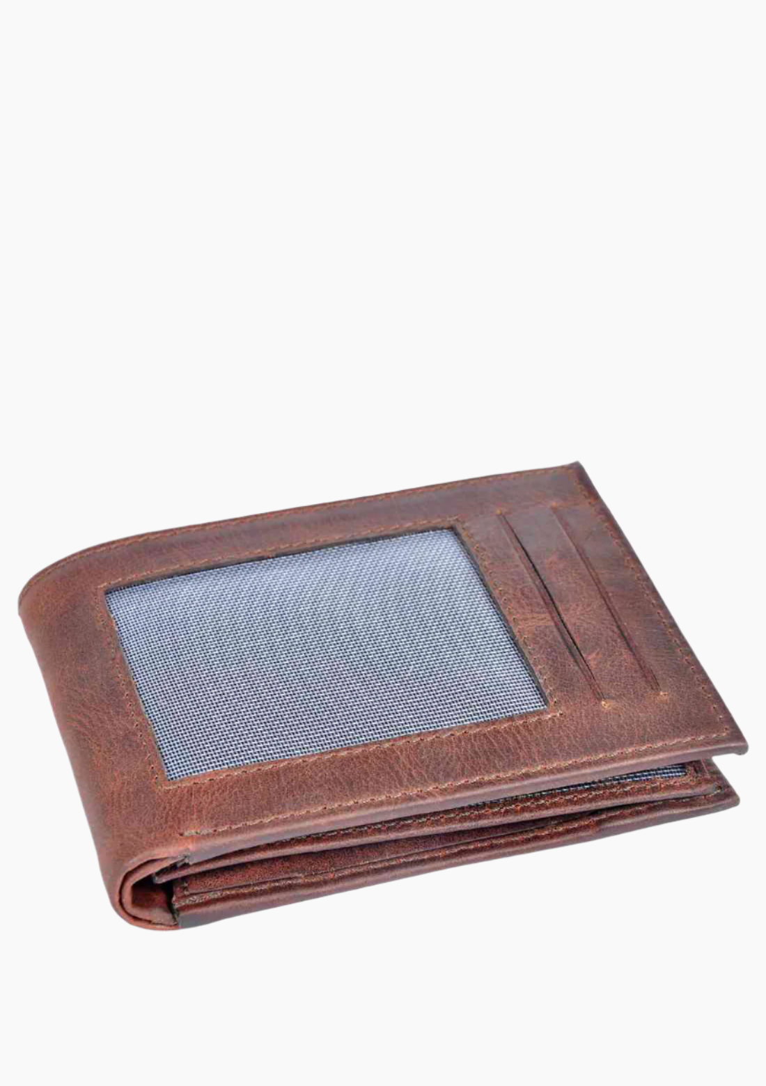 OHM Natural Grain Front ID Leather Wallet