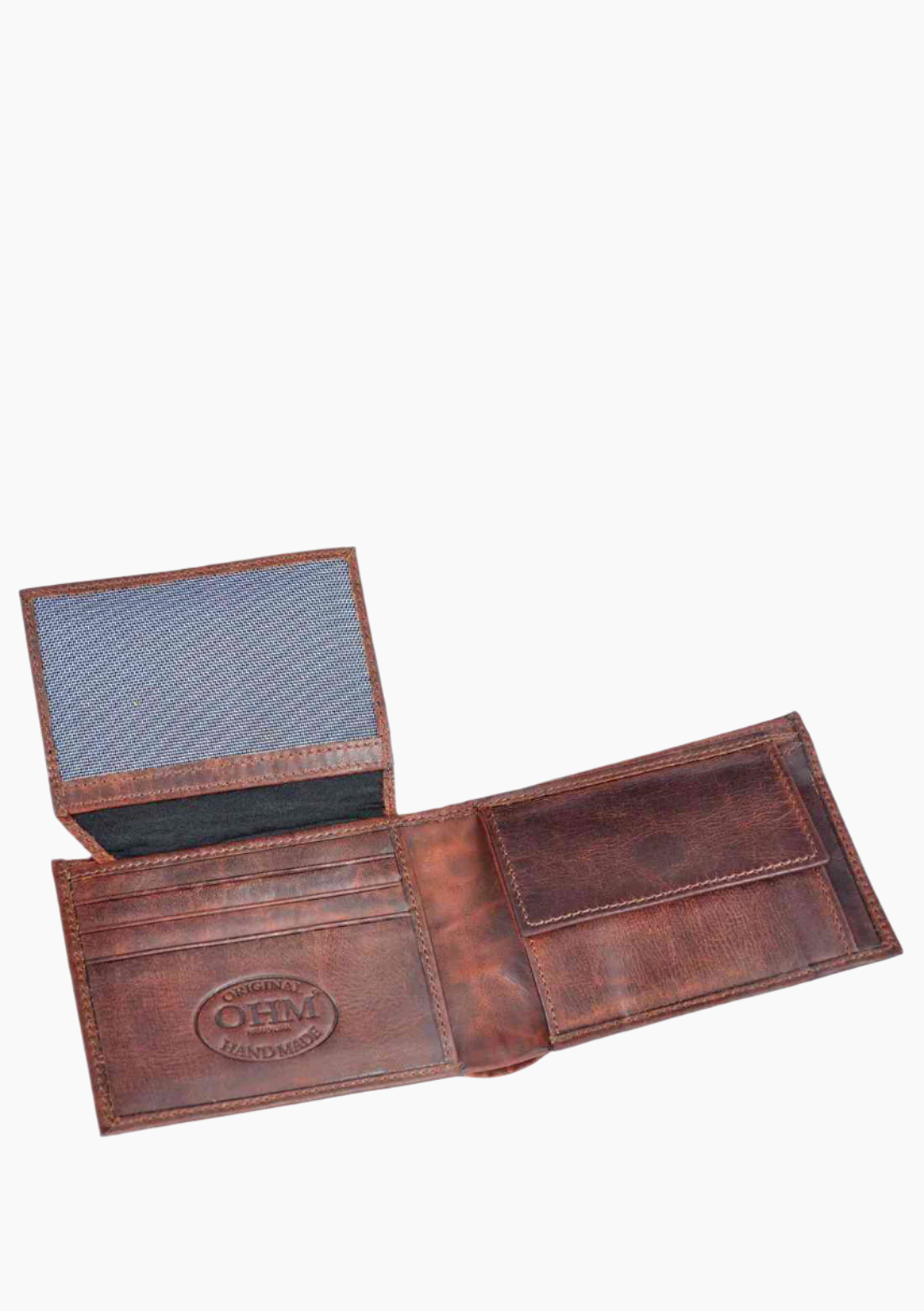 OHM Natural Grain Front ID Leather Wallet