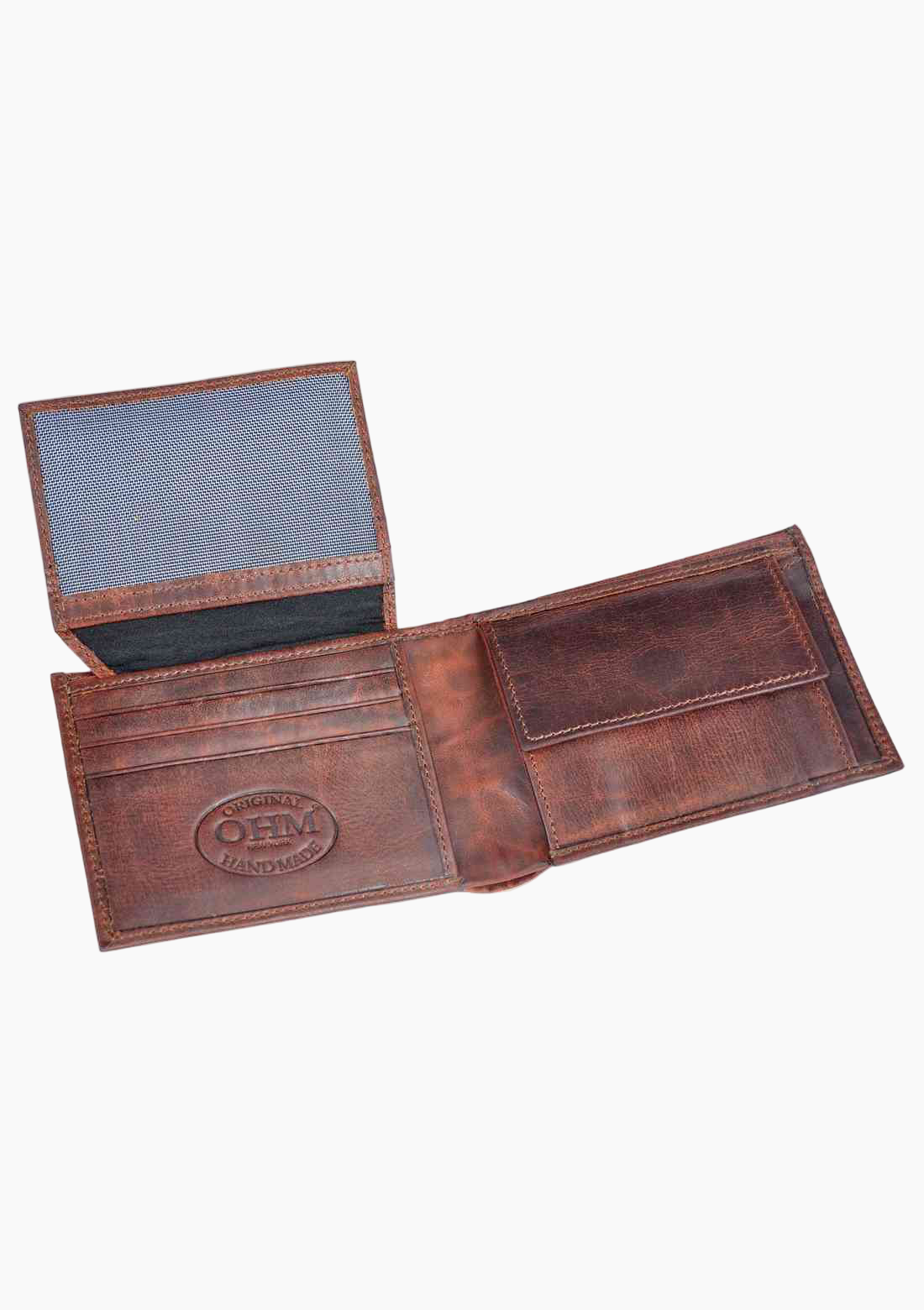 OHM Natural Grain Front ID Leather Wallet