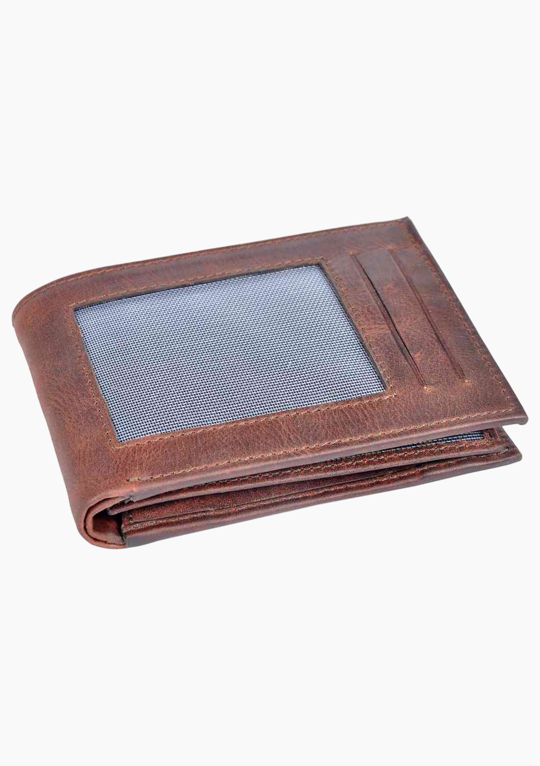OHM Natural Grain Front ID Leather Wallet