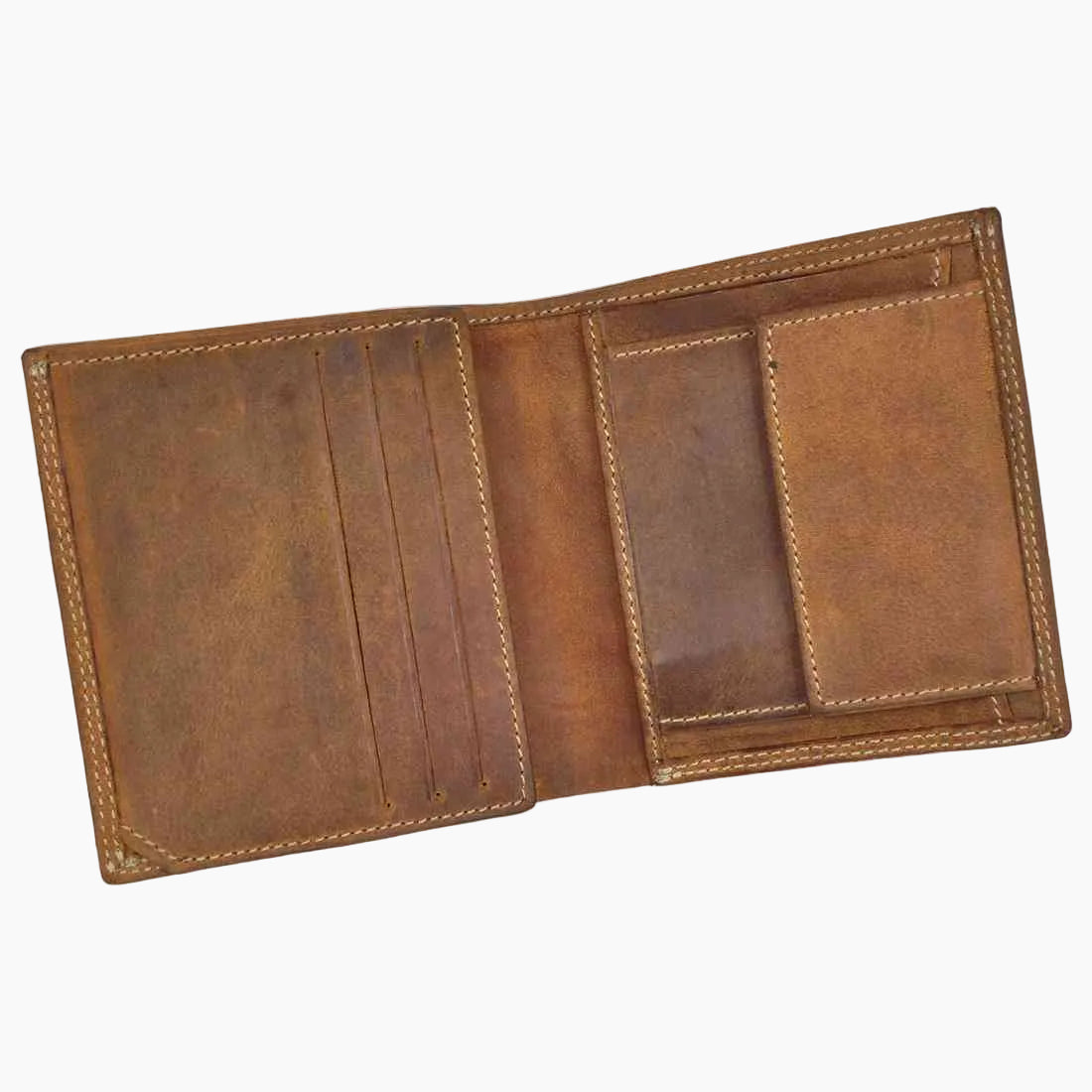 OHM New York Natural Leather Square Shape Note Pad Wallet
