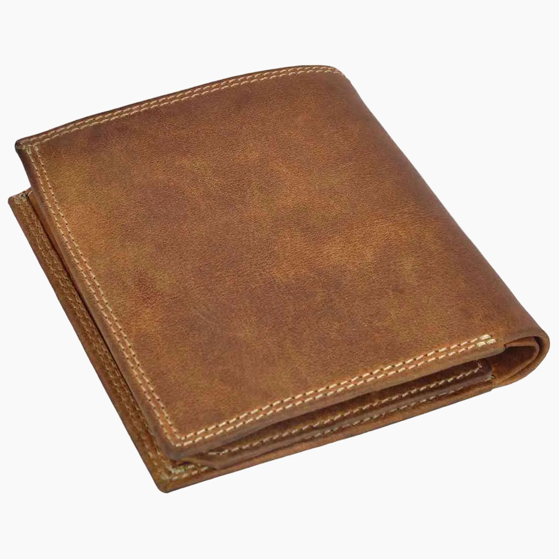 OHM New York Natural Leather Square Shape Note Pad Wallet