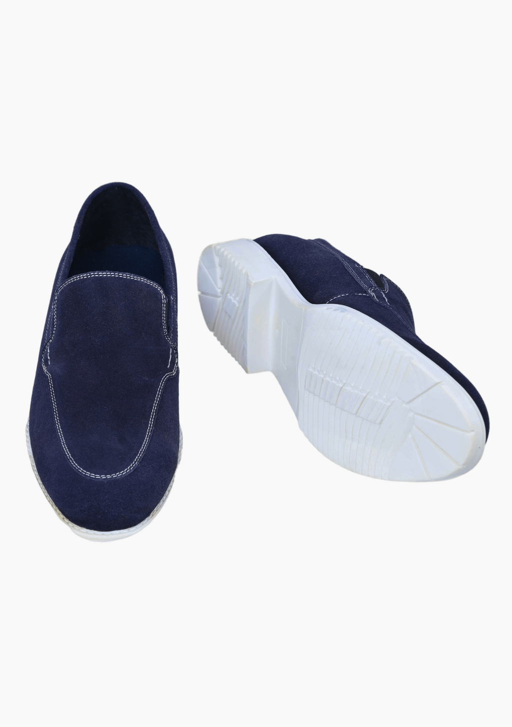 OHM Royal Evening Easy on Easy off Leather Shoes Blue