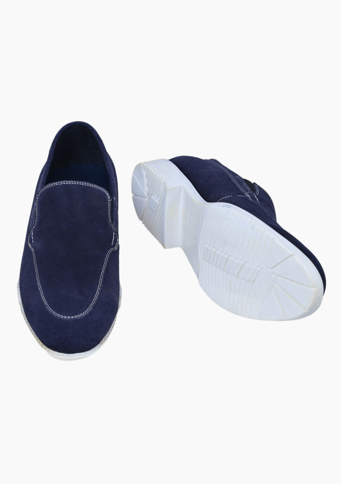 OHM Royal Evening Easy on Easy off Leather Shoes Blue