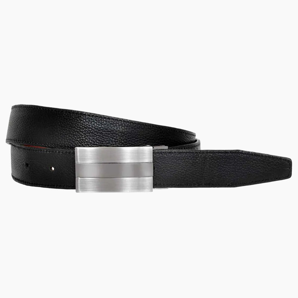 OHM New York Soft Leather Reversible Belts Black