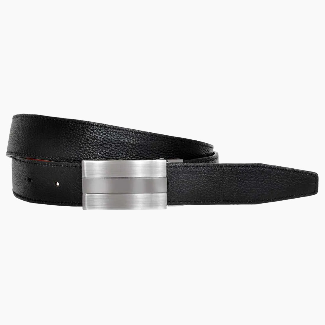 OHM New York Soft Leather Reversible Belts Black