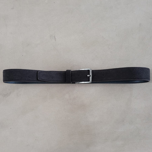 OHM New York Suede Leather Belts with Classic Buckle