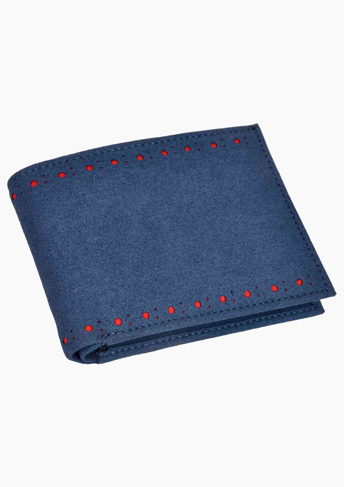 OHM Leather Slim Perimeter Broguing Wallet