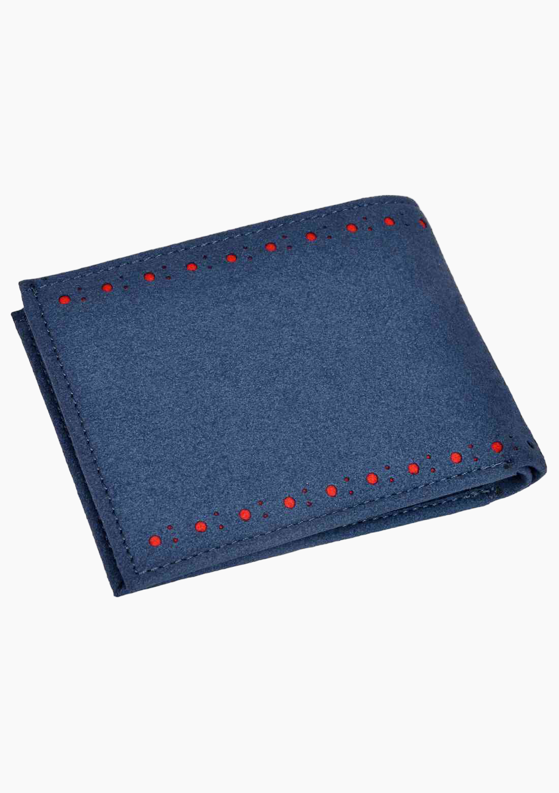 OHM Leather Slim Perimeter Broguing Wallet