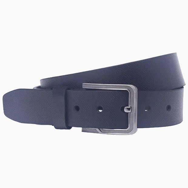 OHM New York Textured Leather Casual Belt