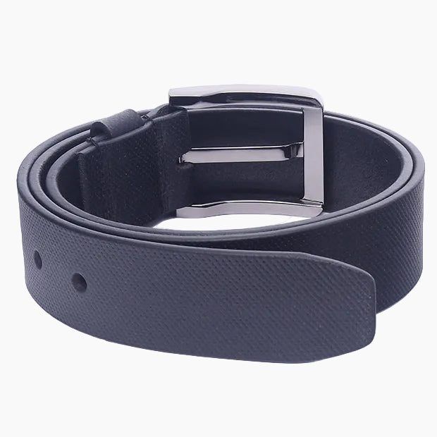 OHM New York Textured Leather Casual Belt