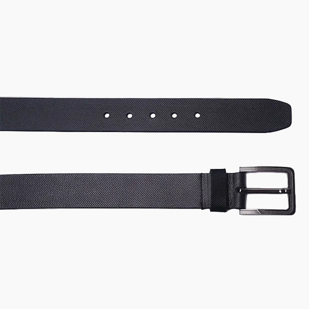 OHM New York Textured Leather Casual Belt