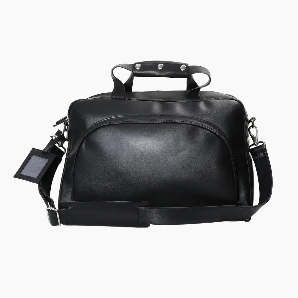 OHM New York Classic Plain Leather Travel Bag