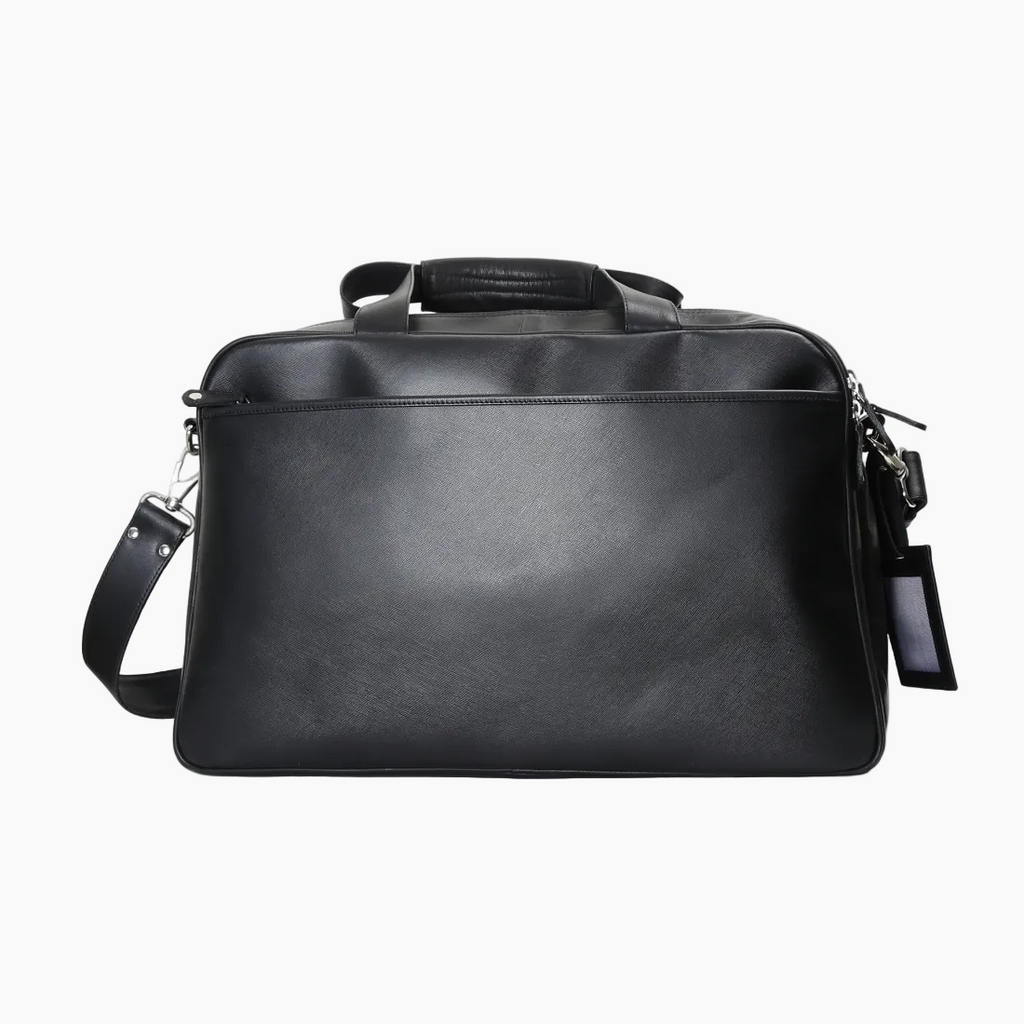 OHM New York Classic Plain Leather Travel Bag