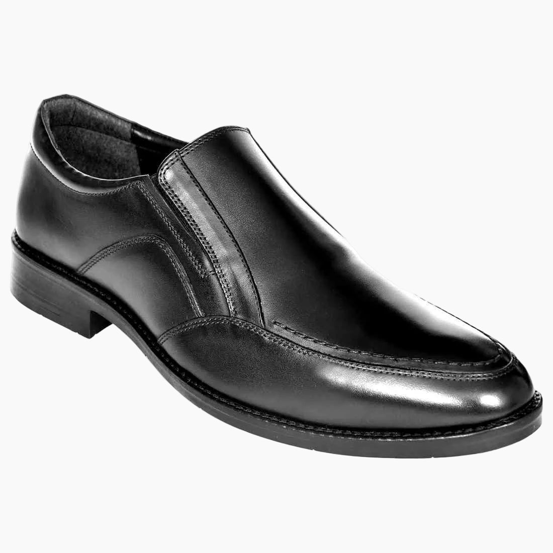 OHM New York Vamp Stitched Dress Leather Slip-On Shoes